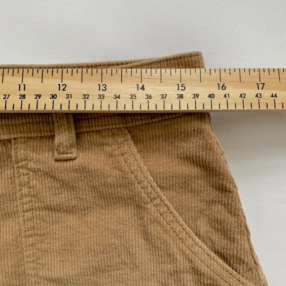 Jeanir Corduroy Tan Midi Skirt Cottagecore Twee Prairie Coastal Cowgirl Boho - Picture 12 of 15